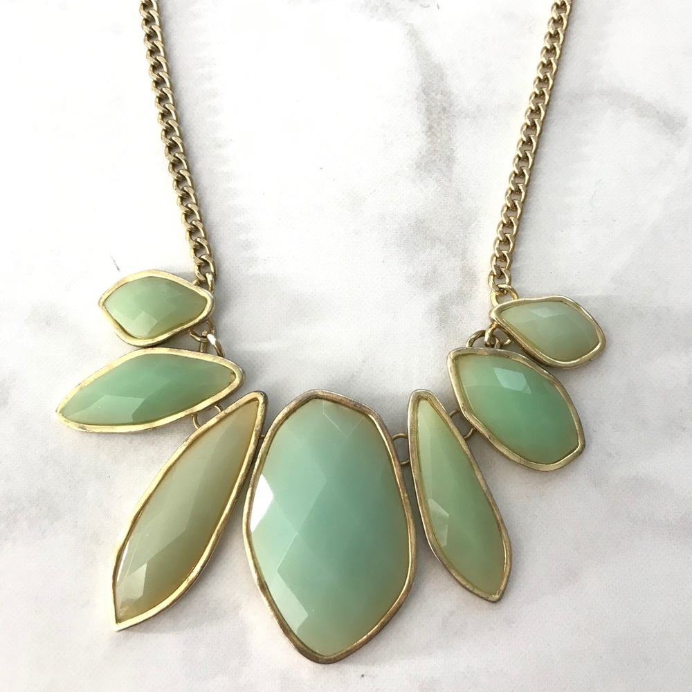 Francesca’s mint stone necklace